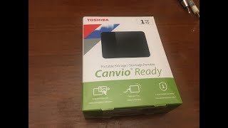 Walmart Clearance Toshiba Canvio Ready 1Tb 20 Portable Storage DTP310 USB 30 test speed [upl. by Earlene]