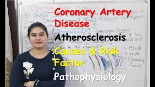 Coronary Artery Disease in Hindi  Atherosclerosis  Causes amp Risk Factor  Pathophysiology [upl. by Zia565]