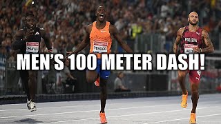 Mens 100 Meter Dash Was Crazy  2024 Diamond League Rome [upl. by Roehm]