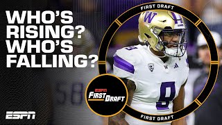 2024 NFL Draft Big Board Risers amp Fallers  First Draft [upl. by Solana]