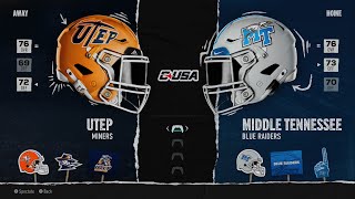 UTEP at Middle Tennessee [upl. by Peednus]