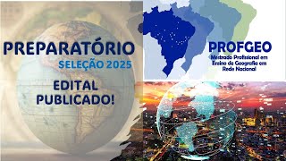 PROFGEO 2025 EDITAL PUBLICADO [upl. by Robbyn]