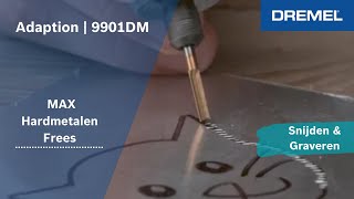 Dremel MAX 9901DM Cilindervormige hardmetalen frees met platte kop met diameter 32 mm [upl. by Odell]