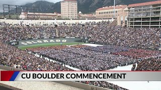 Over 9K students graduate at CU Boulder commencement [upl. by Quarta]