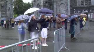 Reportage  Inondation du Sanctuaire de Lourdes  matin du 18 juin 2013 [upl. by Dace]