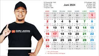 Kalender Juni 2024 [upl. by Eli]