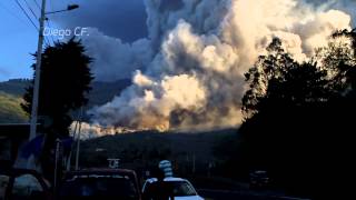 ERUPCIÓN VOLCÁN TUNGURAHUA  ECUADOR 01022014 [upl. by Nahgem]