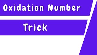 Oxidation Number Trick [upl. by Nnaycart]