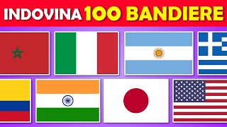 Indovina 100 Bandiere  Quiz Bandiere del Mondo [upl. by Asirem]