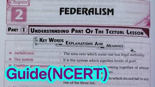 10th class social studies political science 2nd lesson federalism question and answer guide ncert [upl. by Johansen334]