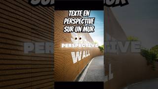 METTRE UN TEXTE EN PERSPECTIVE 🤩 photoshop [upl. by Blus]