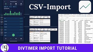 divTimer CSVImport Tutorial  Aktienkäufe schnell eintragen [upl. by Leanora178]