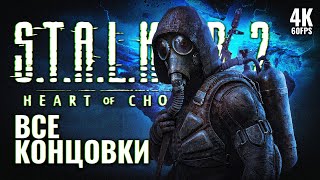 ВСЕ КОНЦОВКИ STALKER 2 HEART OF CHORNOBYL 4K PС  Сталкер 2 Все Концовки на Русском [upl. by Arocet483]