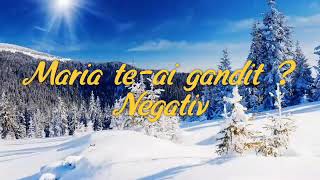 Negativ  Maria teai gandit [upl. by Anma]