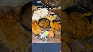 Unlimited Non Veg Thali  Delhi Street Food  Best Chicken Thali shorts foodvideo [upl. by Trudey]