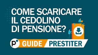 Cedolino di Pensione ecco come scaricarlo in 5 mosse [upl. by Hutchins]