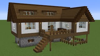 Minecraft  How to build a Spruce Wooden Mansion [upl. by Sunday]