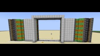 Minecraft 10x10 Piston Door [upl. by Ahkeber]