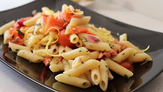 Penne al Salmone Ricetta Espressa Senza Panna [upl. by Eneiluj288]