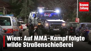 Wien Auf MMAKampf folgte wilde Straßenschießerei  kronetv NEWS [upl. by Ungley]