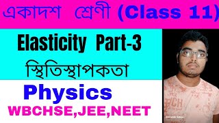 স্থিতিস্থাপকতা একাদশ শ্রেণী পদার্থবিদ্যা Elasticity class 11 part3class 11 physics 2nd Semester [upl. by Neyrb433]