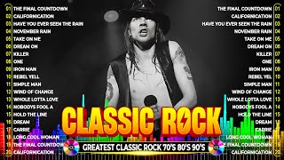 Classic Rock Songs 70s 80s 90s Original  Europe Guns N Roses CCR Nirvana 💥 Greatest Classic Rock [upl. by Hancock983]