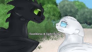 Toothless amp light fury 1 первая встреча ЗАКРЫТО [upl. by Lail]