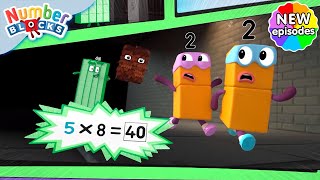 Super Eights Assemble  S7 E11  Learn Times Tables  Numberblocks [upl. by Uzziel]