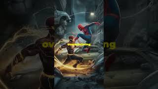 Peter Parker vs flash fight scene  😮😮trending marvel marvelfacts spiderman flash facts dc [upl. by Hanaj795]