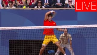 Live Tennis  Serbia Vs Spain Mens Single Final Gold Medal Match  Novak Vs Claros Live Final [upl. by Isidore]