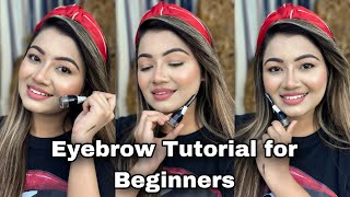 Beginner’s Eyebrow tutorial  How to draw eyebrows step by step [upl. by Buyers24]