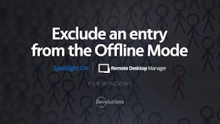 Exclude Entry from Offline [upl. by Jeramie]