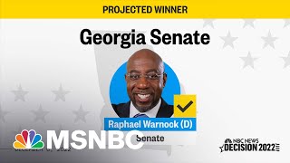 Warnock Defeats Walker In Georgia Senate Runoff NBC News Projects [upl. by Ahcorb767]