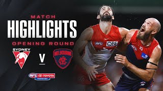 Sydney Swans v Melbourne Highlights  Opening Round 2024  AFL [upl. by Frederigo]