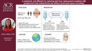 Can zoledronic acid reduce total knee replacement in patients with symptomatic knee osteoarthritis [upl. by Kemme]