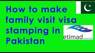 How to make an appoinment for visit visa stamping in pakistan [upl. by Asir]