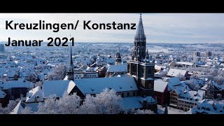 Kreuzlingen Konstanz Januar 2021  4K [upl. by Esinahs]