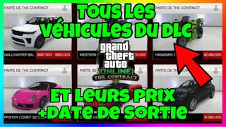 TOUS LES FUTURS VÉHICULES DU DLC THE CONTRACT SUR GTA 5 ONLINE [upl. by Anirahs]