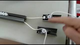 How to cord a silent gliss 6120 metropolitan curtain pole [upl. by Innad]