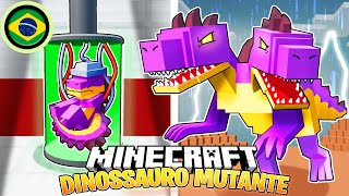 Sobrevivi a 100 DIAS como um DINOSSAURO MUTANTE no HARDCORE Minecraft [upl. by Ettevroc]