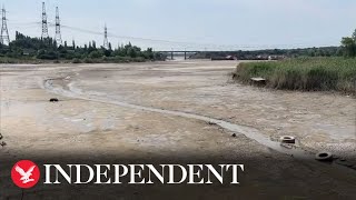 Ukraine’s Kakhovka reservoir turns into desert after dam explosion [upl. by Sherye25]