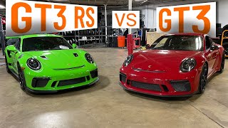 PORSCHE 911 GT3 vs GT3 RS COMPARISON [upl. by Neille]