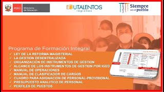 📢CONOCE SOBRE LA LEY DE LA CARRERA PUBLICA MAGISTERIAL 👉CON EL PROGRAMA DE FORMACION INTEGRAL MINEDU [upl. by Salamone]