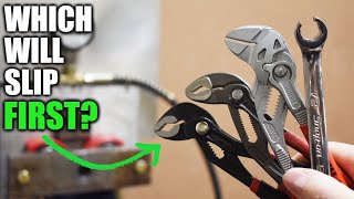 Can Pliers Beat a Wrench Knipex Pliers Wrench vs Cobra amp Amazon Basics Clone [upl. by Rubetta130]