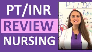 PTINR Normal Range Nursing Lab Values for NCLEX [upl. by Oremoh]