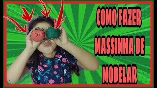 COMO FAZER MASSINHA DE MODELAR COM TRIGOPASSO A PASSO SIMPLES [upl. by Tadeo]