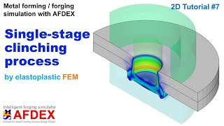 Clinching Process Simulation  Multibody Analysis  AFDEX 2D [upl. by Kezer]