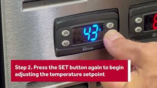 How to Adjust the Temperature Setpoint on a Perlick BackBar Beer Cooler [upl. by Eltsyrc]