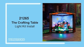 Yeabricks Light Kit For Lego 21265 The Crafting Table [upl. by Acinoj]