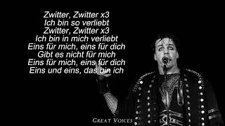 Zwitter  RAMMSTEIN Isolated Vocals  Lyrics [upl. by Stahl]